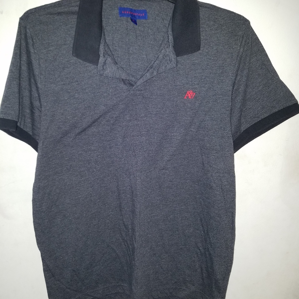 Men's XL Aeropostale Gray Polo